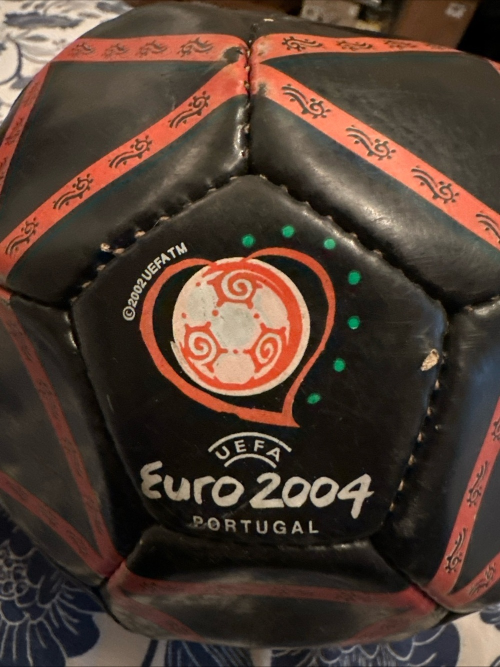 UEFA Euro 2004 Portugal Soccer Ball - Black & Red